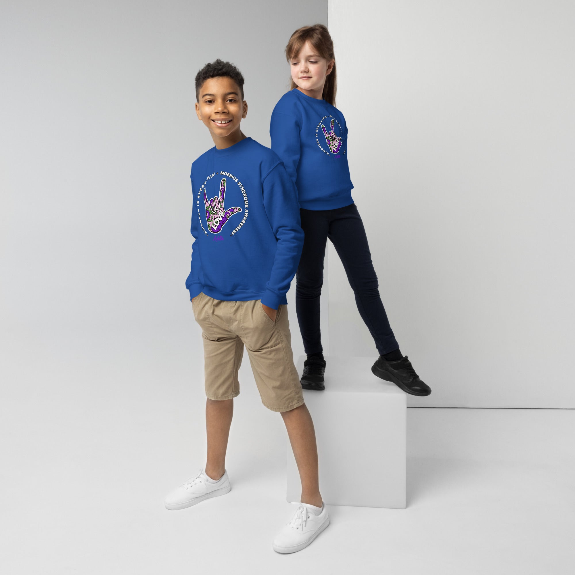 スウェット WHIMSY X WASTED YOUTH CREWNECK Kindness Wicked Youth crewneck sweatshirt – Kindness Is Everything